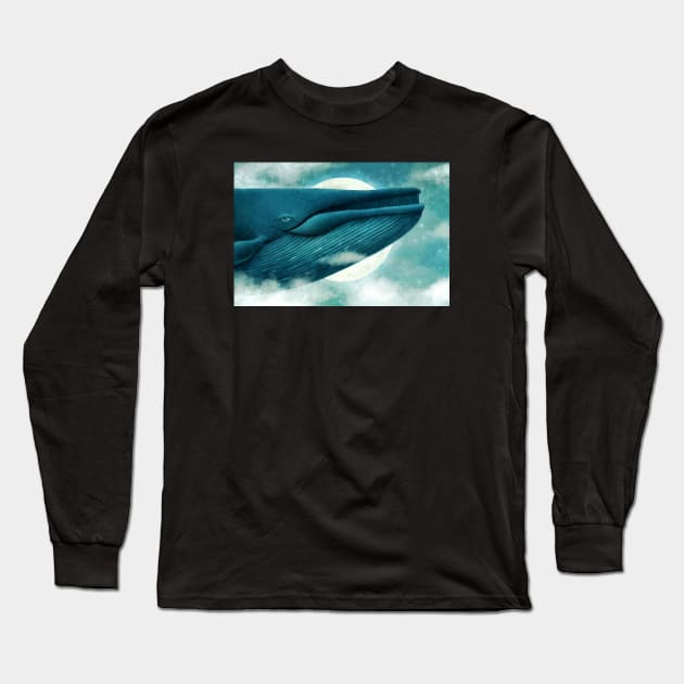 Dream Of The Blue Whale Long Sleeve T-Shirt by Terry Fan